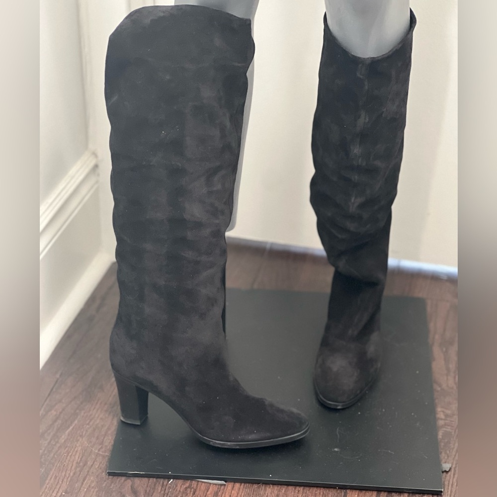 Vince slouch suede boots